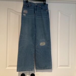 Levi Strauss & Co Denim  Wide Leg Jeans, Size 16Y, Color Blue NEW
